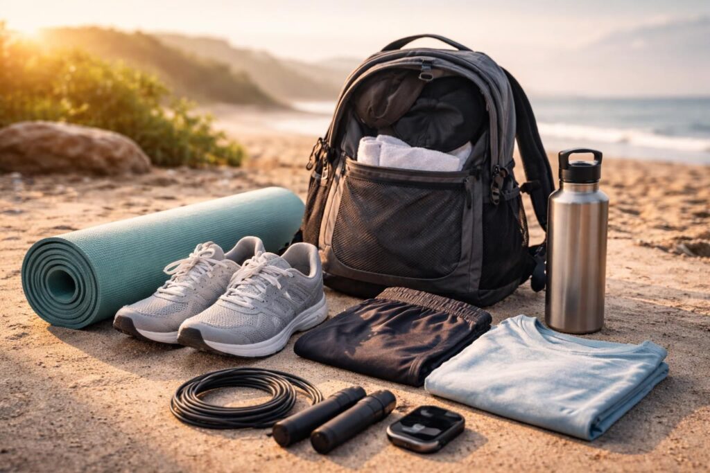 découvrez l'équipement minimal indispensable pour pratiquer votre sport préféré en voyage, alliant légèreté et praticité pour rester actif où que vous soyez.