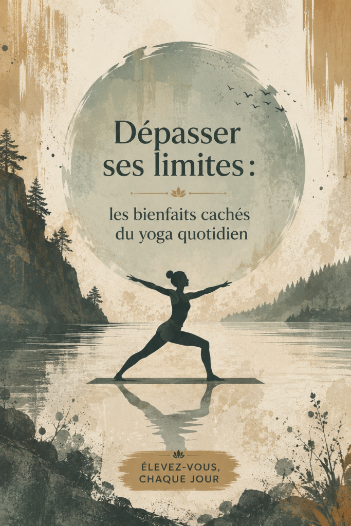 Femme pratiquant le yoga dans un cadre calme, mettant en avant les bienfaits de cette pratique quotidienne.