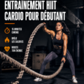 Femme s'entraînant avec enthousiasme lors d'une séance de HIIT de 15 minutes