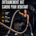 Femme s'entraînant avec enthousiasme lors d'une séance de HIIT de 15 minutes