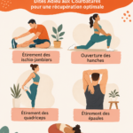 Femme pratiquant des étirements en fin d'entraînement pour une récupération optimale