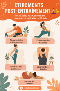 Femme pratiquant des étirements en fin d'entraînement pour une récupération optimale