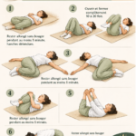 Femme pratiquant des exercices de relaxation pour améliorer son sommeil