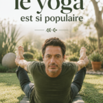 Femme pratique le yoga en plein air dans un environnement paisible