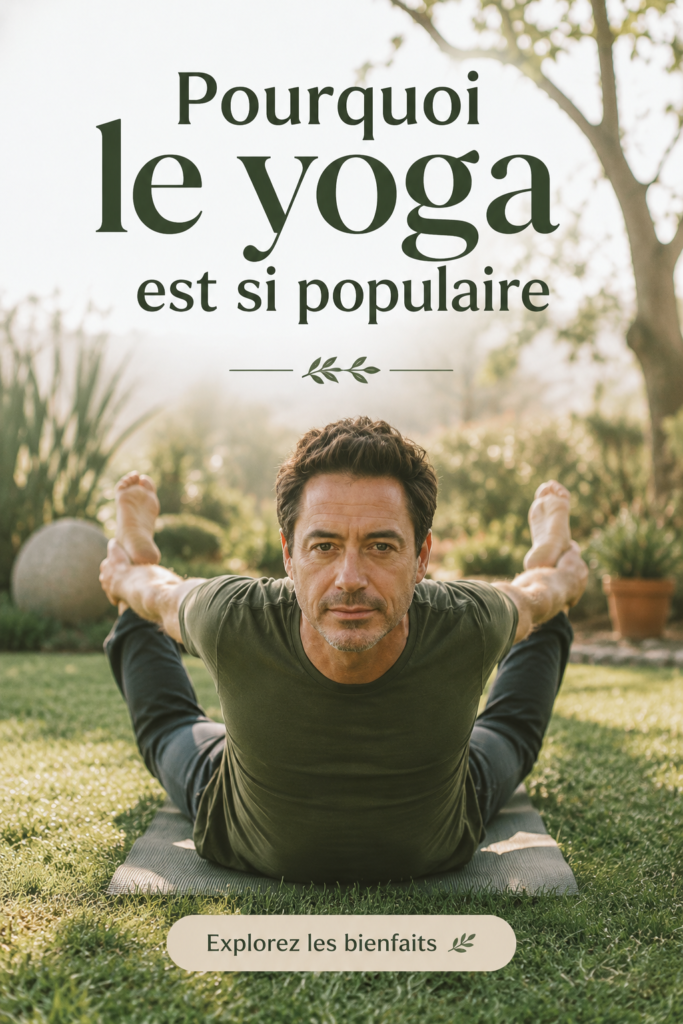 Femme pratique le yoga en plein air dans un environnement paisible