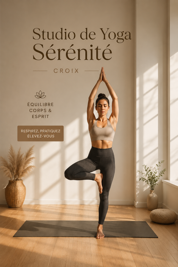 Femme pratiquant la posture assise en yoga dans un cadre paisible