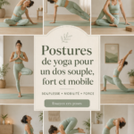 Femme pratiquant le yoga dans un parc, visant à renforcer sa colonne vertébrale