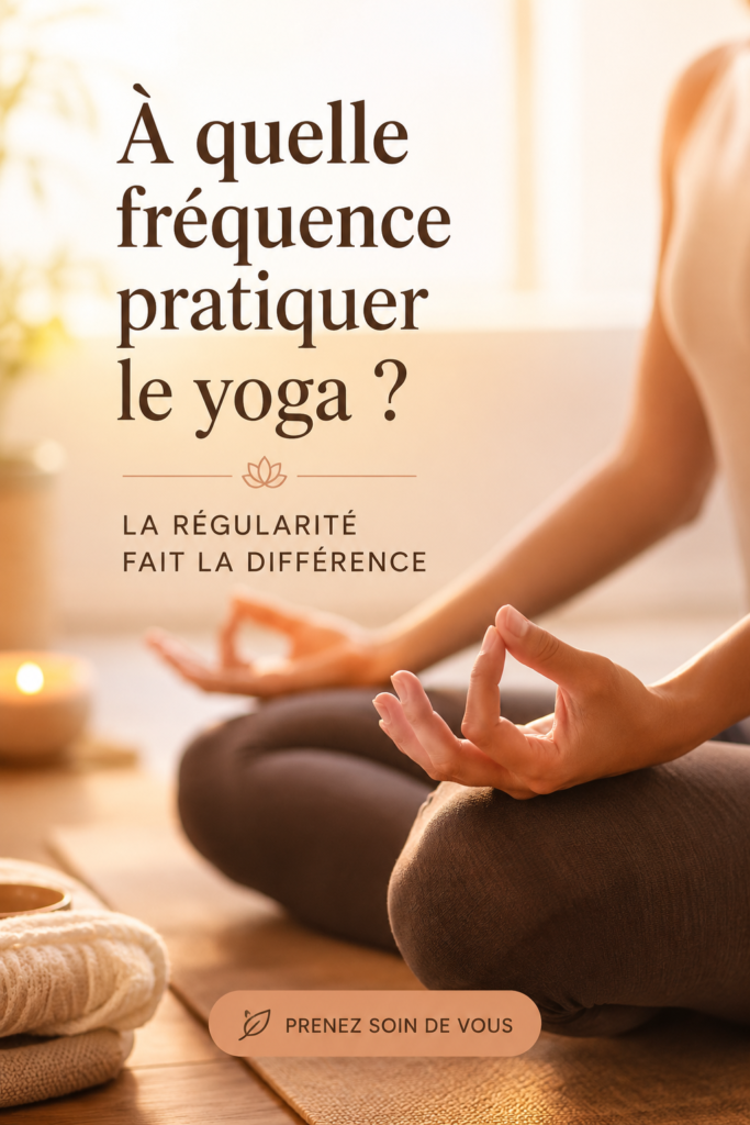 Femme pratiquant le yoga dans un cadre paisible