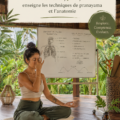 Personne pratiquant le pranayama dans un environnement calme et apaisant, illustrant l'équilibre entre corps et esprit.