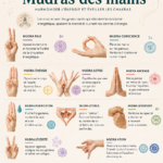 Femme méditant avec les mains en position de Mudra, symbolisant la sérénité et le bien-être.
