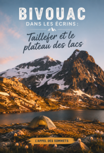 Bivouac sous les étoiles dans les montagnes des Écrins