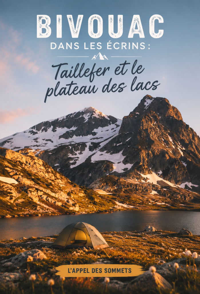 Bivouac sous les étoiles dans les montagnes des Écrins