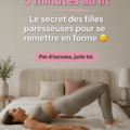 Femme pratiquant un entraînement rapide de 3 minutes à la maison