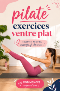 Femme pratiquant des exercices de pilates pour un ventre plat