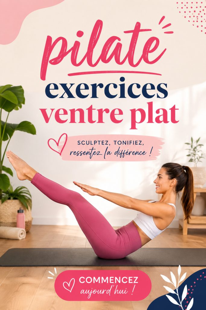 Femme pratiquant des exercices de pilates pour un ventre plat