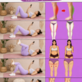 Femme effectuant des squats pour tonifier ses fessiers dans un salon