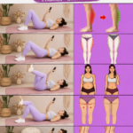 Femme effectuant des squats pour tonifier ses fessiers dans un salon