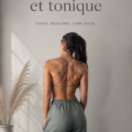 Femme s'entraînant dans un cadre féminin, illustrant l'harmonie entre sport et élégance.