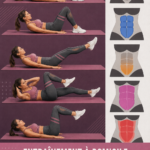 Femme faisant des exercices de perte de poids à la maison