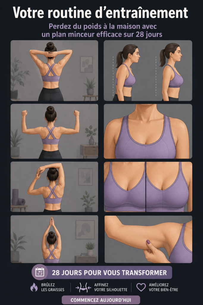 Femme faisant de l'exercice à domicile pour perdre du poids