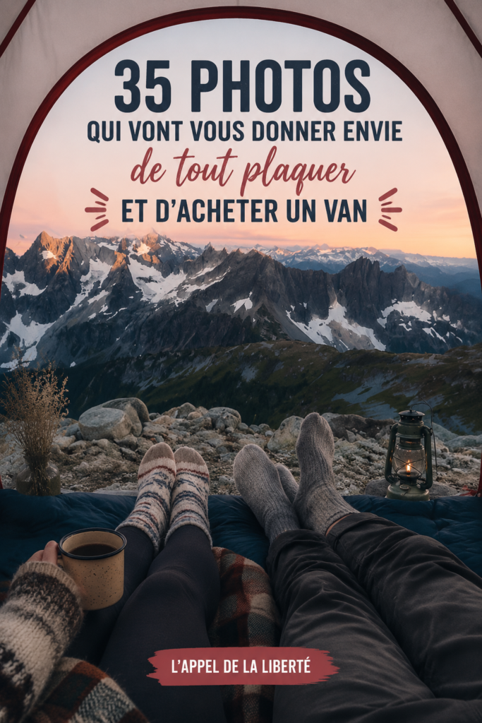 Un magnifique van garé au bord d'un lac, soulignant l'esprit aventureux du vanlife.
