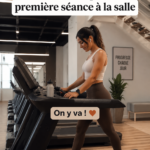 femme heureuse lors de sa première séance à la salle de sport