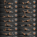 Femme en train de faire des abdominaux au sol, illustrant une routine d'exercices rapide et efficace.