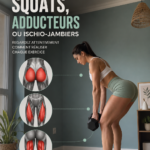 Femme effectuant un squat parfait pour des fessiers tonifiés.