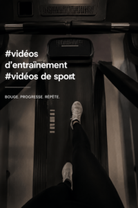 Femme s'entraînant chez elle en suivant une vidéo de workout, motivée et en action