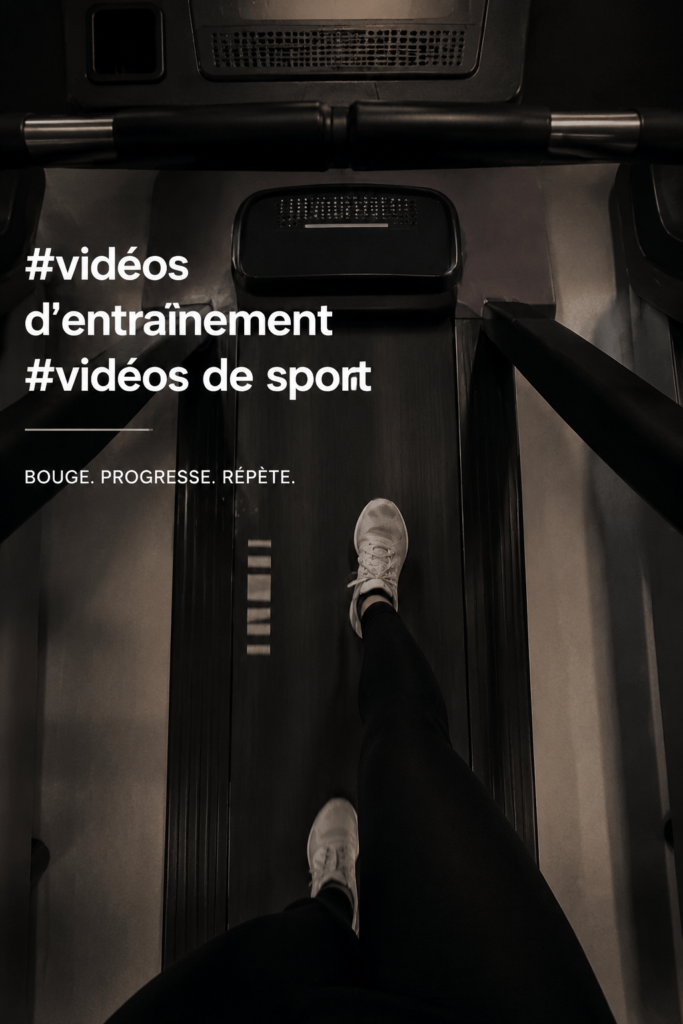 Femme s'entraînant chez elle en suivant une vidéo de workout, motivée et en action