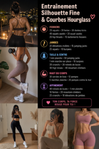 Femme s'entraînant avec des poids pour le workout Slim Thick