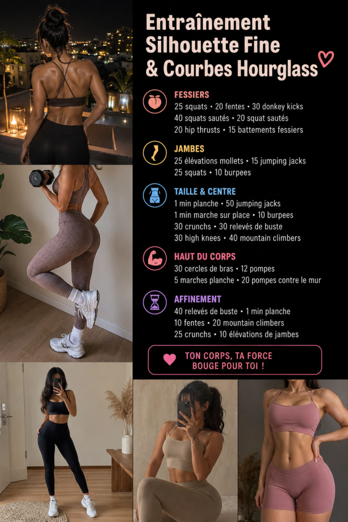 Femme s'entraînant avec des poids pour le workout Slim Thick