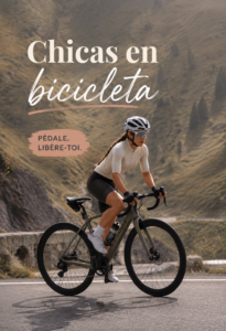 Une femme souriante sur son vélo dans un parc, représentant l'activité physique en plein air.