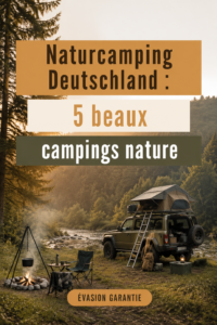 Un camping en pleine nature en Allemagne offrant des paysages verdoyants et des espaces de détente.