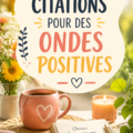 Une citation inspirante sur fond d'un paysage serein, diffusant des ondes positives.