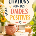 Une citation inspirante sur fond d'un paysage serein, diffusant des ondes positives.