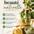 Femme souriante appliquant des soins de beauté naturelle sur son visage