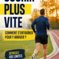 Femme courant dans un parc, prête à améliorer sa vitesse