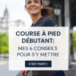 Femme courant dans un parc avec un regard déterminé, illustrant l'idée de débuter la course à pied.