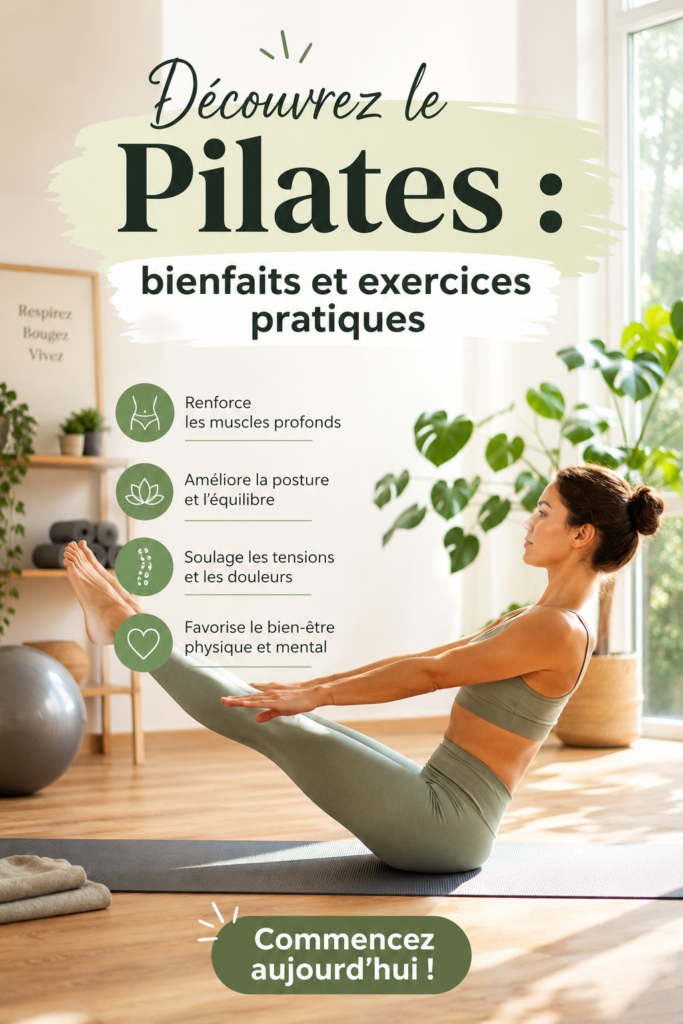 Femme pratiquant le Pilates dans un parc, renforçant son corps et sa flexibilité.