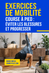 Exercices de mobilité pour la course à pied avec une femme en pleine séance d'étirement.