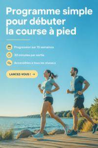 Femme débutant la course à pied dans un parc
