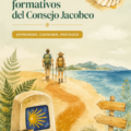 Exemple de ressources de formation du Conseil Jacobeo, affichant des modules et manuels d'apprentissage.