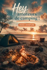 Un groupe de campeurs heureux autour d'un feu de camp sous les étoiles