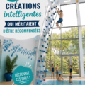 Femme courant dans un paysage naturel avec des accessoires sportifs créatifs
