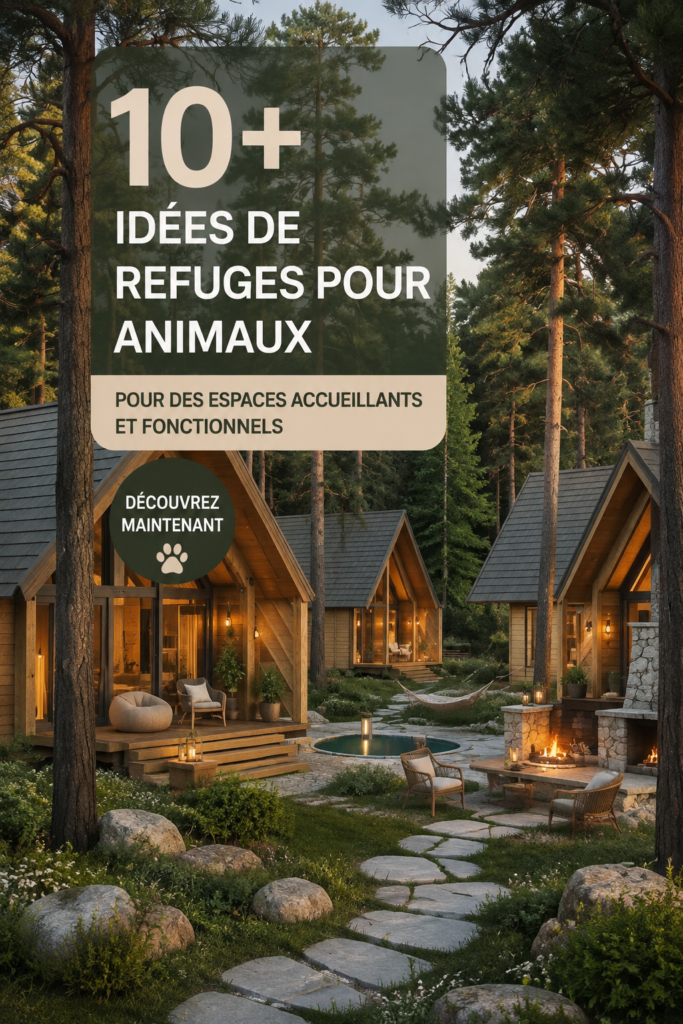 Centre animalier moderne avec espace de vie confortable pour chiens et chats.
