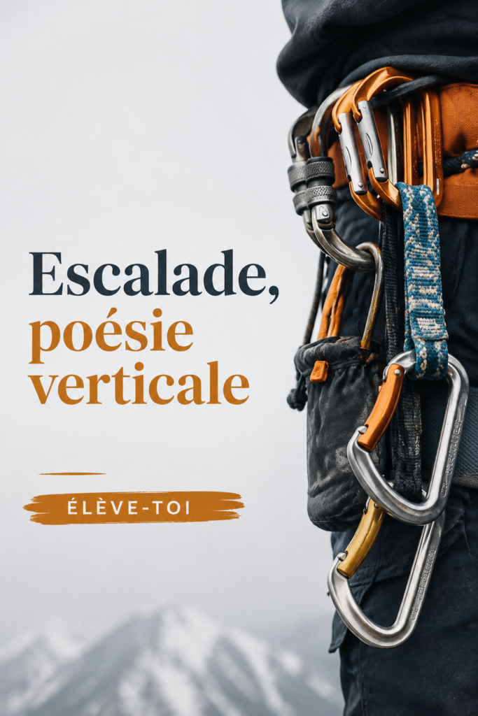 Femme grimpant sur une paroi lors d'une séance d'escalade en salle.