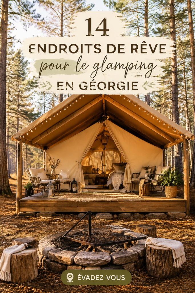 Un site de glamping accueillant en pleine nature avec des tentes luxueuses