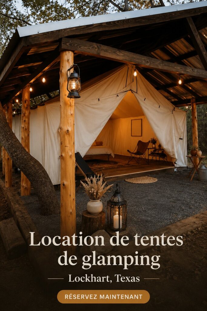 Une tente de glamping élégante dans la nature, parfait pour un séjour confortable à Lockhart.