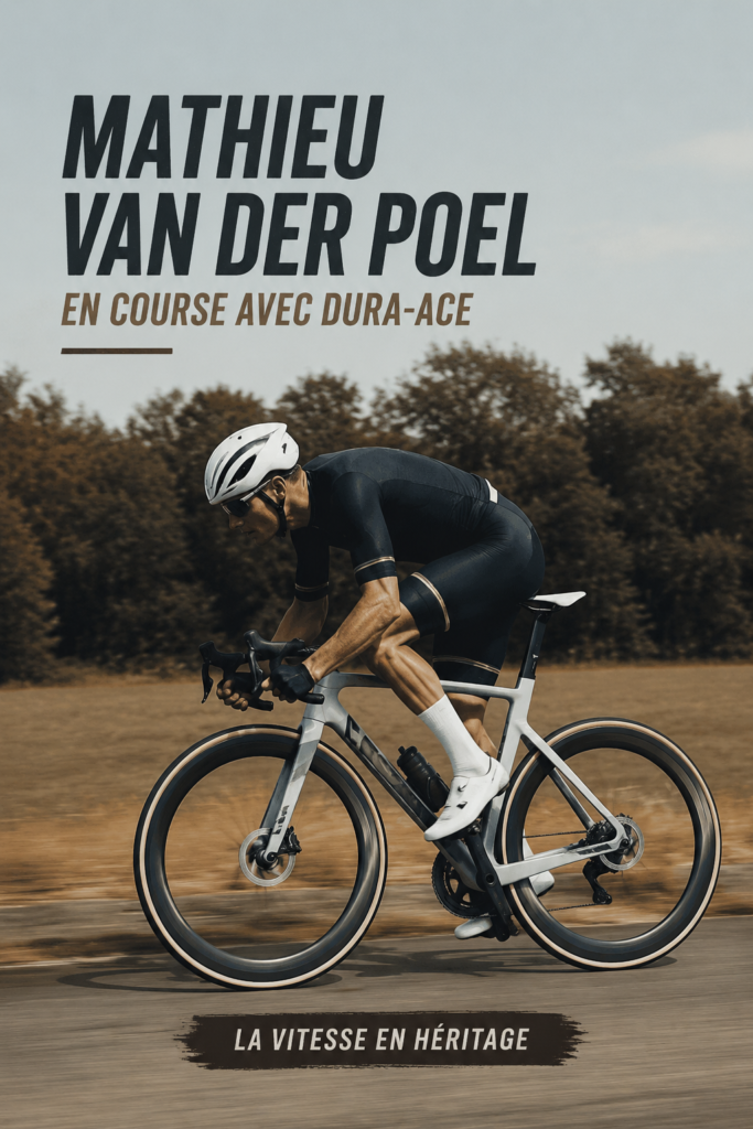 Mathieu van der Poel sur son CANYON Dura-Ace, prêt à conquérir la route.